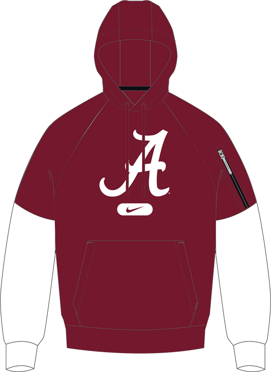 NCAA Alabama Crimson Tide Nike Men's Logo Fitness Hoodie