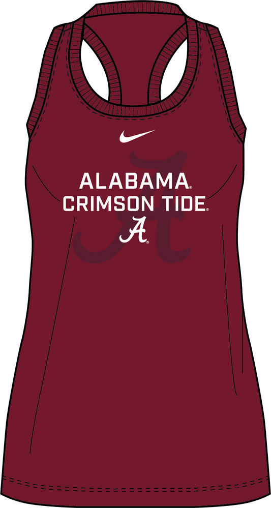 NCAA Alabama Crimson Tide Nike Women's Racerback Tank (Garnet)