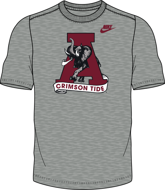 NCAA Alabama Crimson Tide Nike Men's Legacy Triblend Primary Logo Tee (Navy)