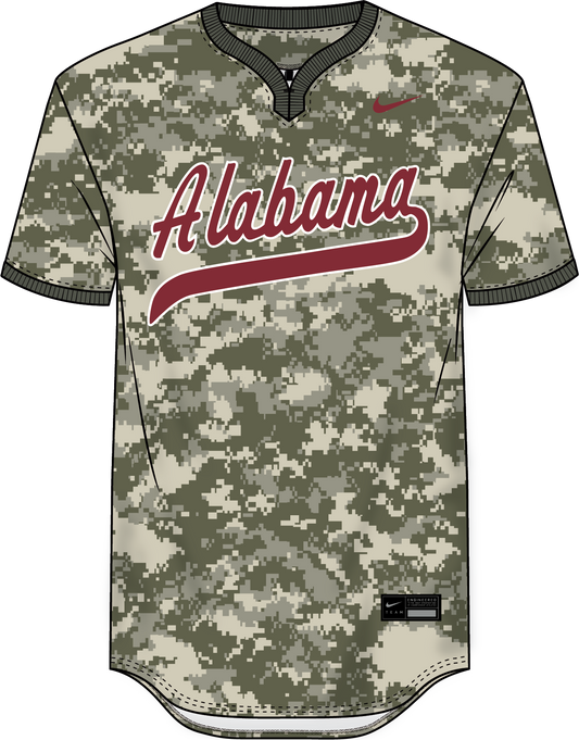 NCAA Alabama Crimson Tide Nike College Baseball Replica Alt 2 Wordmark Jersey