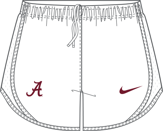 NCAA Alabama Crimson Tide Nike Women's Tempo Short (Black/Crimson)