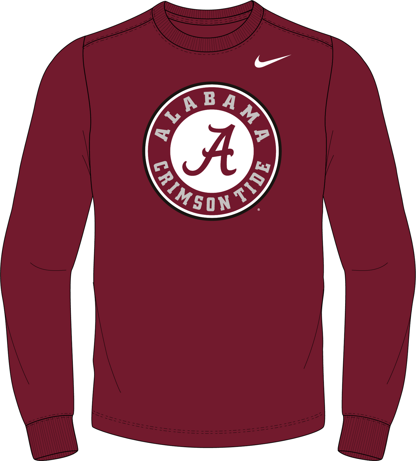 NCAA Alabama Crimson Tide Nike Women's Collective Crop Tee