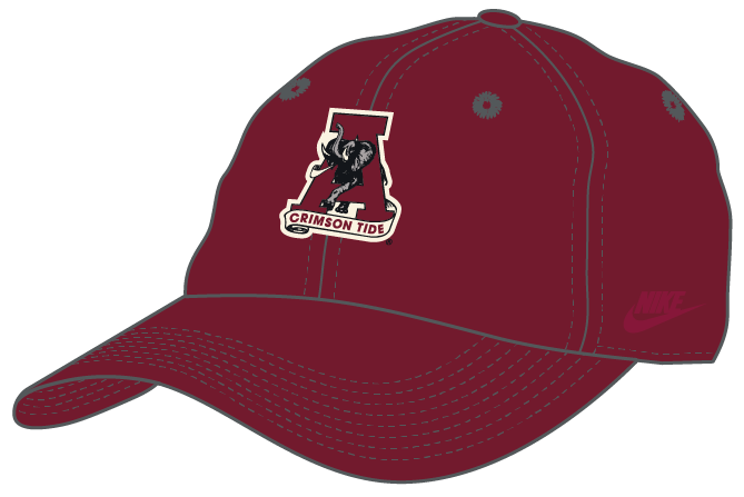 NCAA Alabama Crimson Tide Nike Club Vintage Unstructured Adjustable Cap
