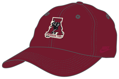 NCAA Alabama Crimson Tide Nike Club Vintage Unstructured Adjustable Cap
