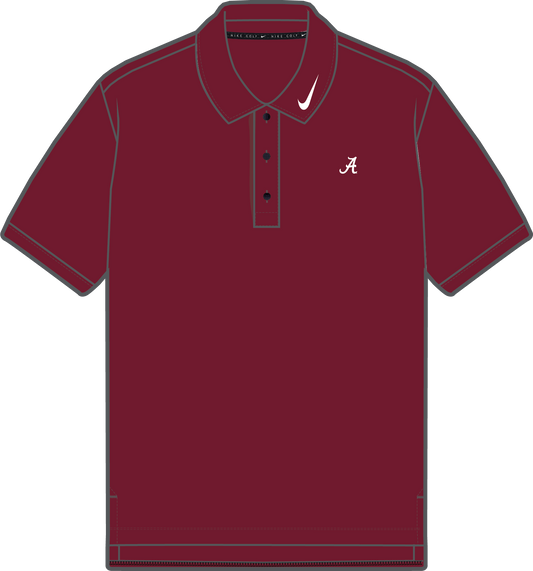 NCAA Alabama Crimson Tide Nike Men's Par5 Heathered Polo (Crimson)