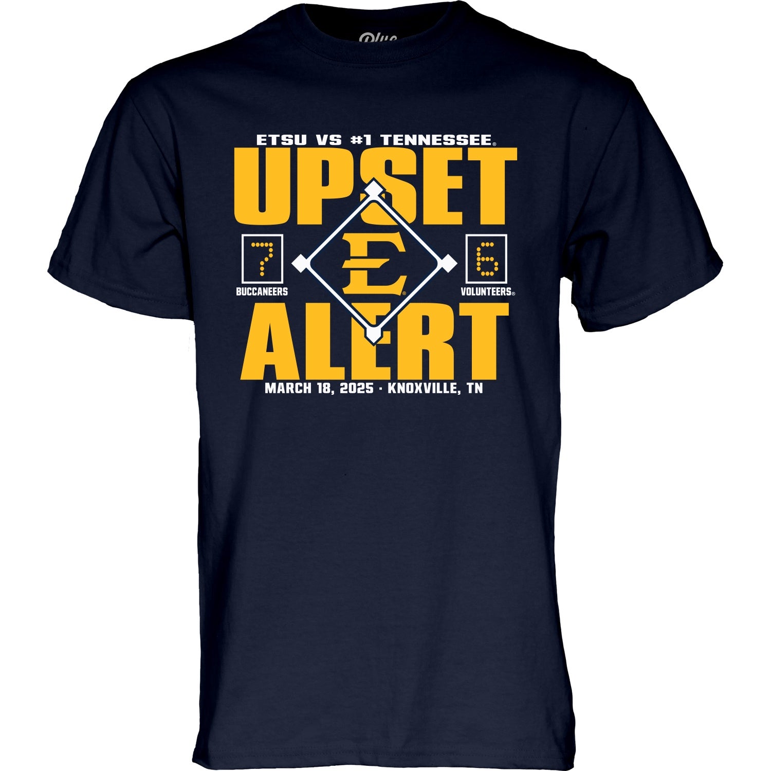 NCAA Mens College World Series 2025 Big Upset Baseball Navy T-Shirt