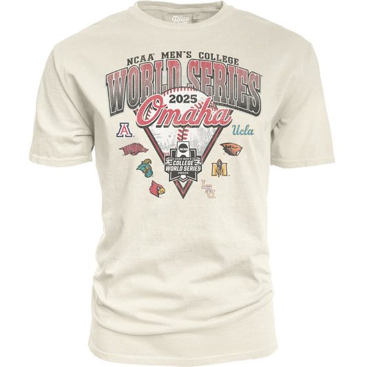 NCAA Mens College World Series 2025 8 Team Blind Ump Soft Ivor T-Shirt