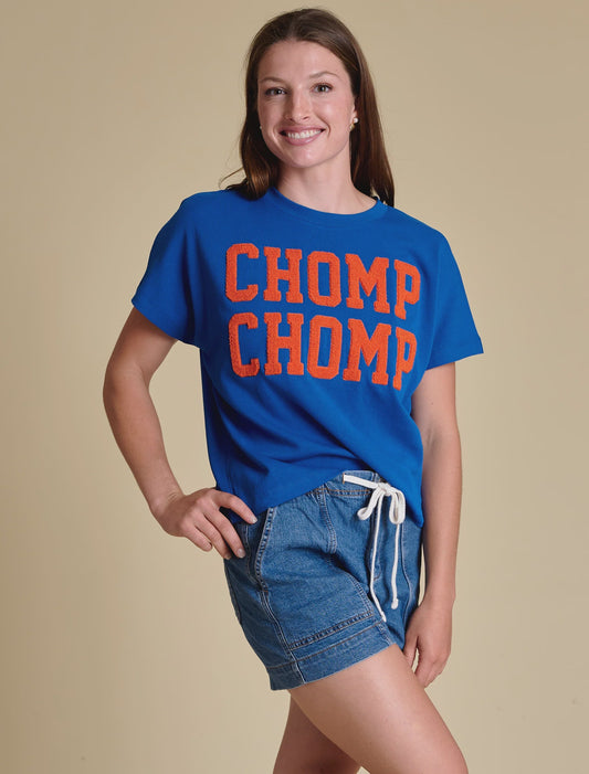 Florida Gators The Boxy Chenille Shirt blue Women's
