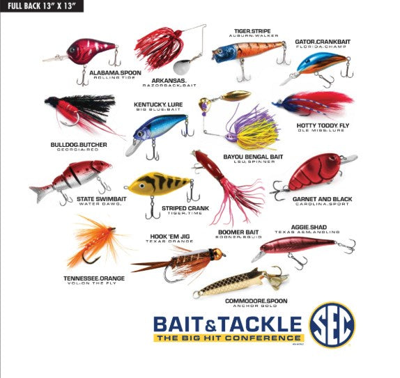 New World Graphics SEC Bait & Tackle The Big Hit Conference White Tee - officially licensed fan gear