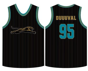 Jacksonville Jaguars Men's Basketball Jersey - PRE-ORDER ONLY