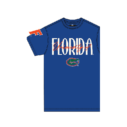 NCAA Florida Gators Pro Standard Original Players Wordmark Royal Blue Tee