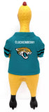 Jacksonville Jaguars Little Earth Rubber Chicken Pet Toy