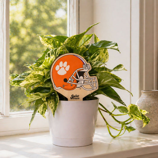 Clemson University Helmet Color Plant Stake