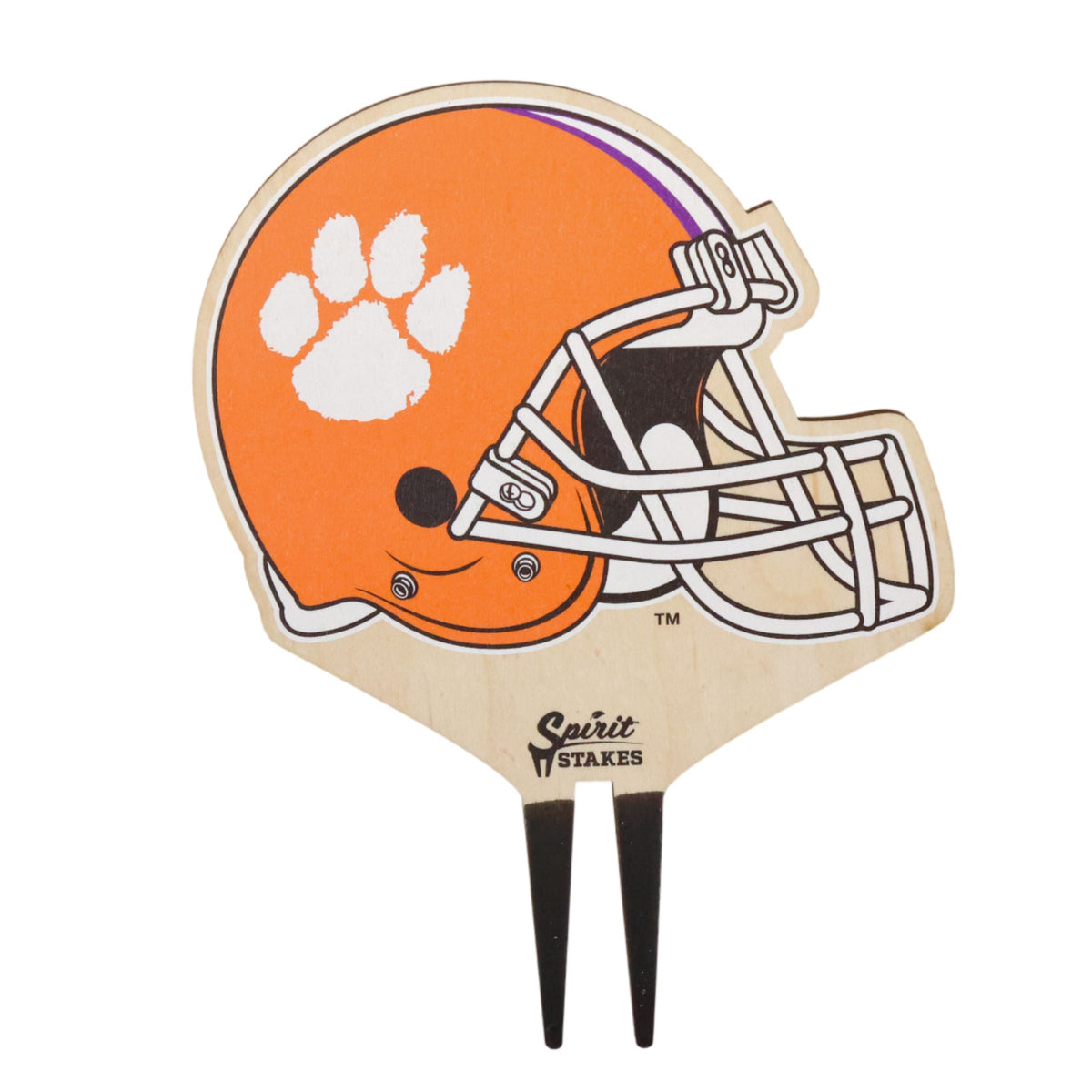 Clemson University Helmet Color Plant Stake
