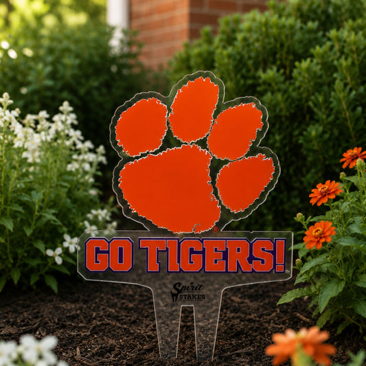 Clemson 'Go Tigers' Garden Sign