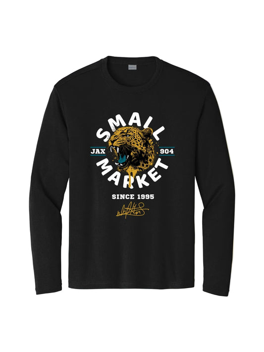 Jacksonville Jaguars Just A Small Market Team By David Garrard Black Dry Fit Long Sleeve