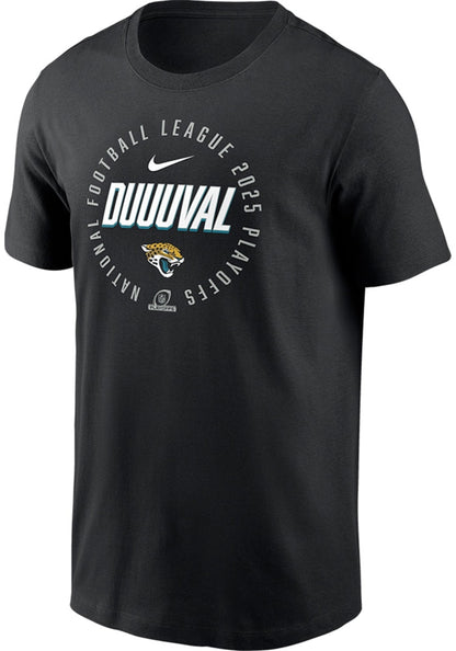 Nike Jacksonville Jaguars black 2025 Playoff Participant Highlight Receiver DUUUVAL t-shirt