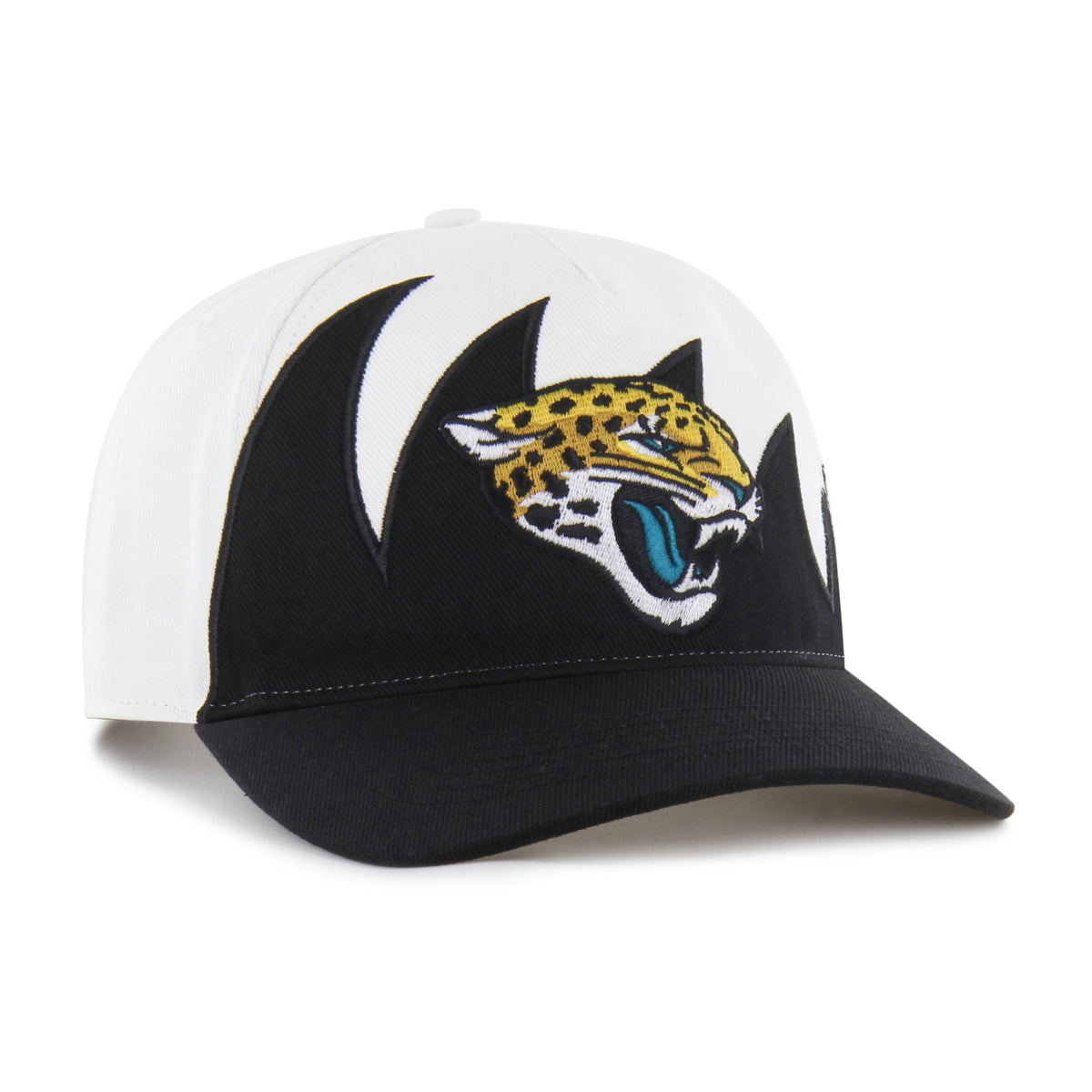 NFL Jacksonville Jaguars '47 Brand Jagged Hitch White Hat - angle