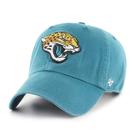 Jacksonville Jaguars '47 Brand Clean Up Teal Adjustable Hat