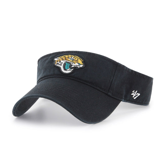 Jacksonville Jaguars '47 Brand Clean Up Black Visor - front