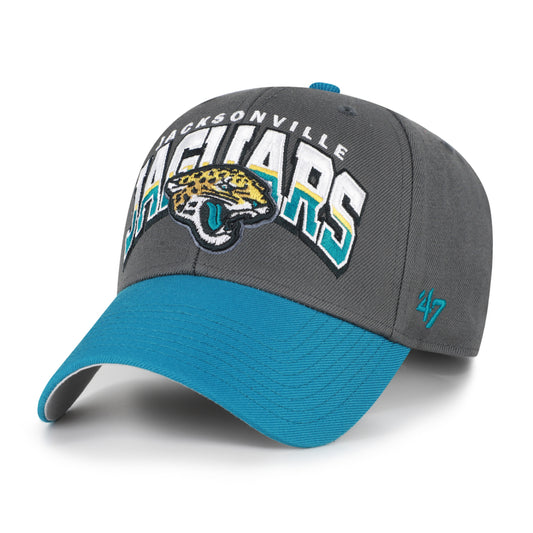 NFL Jacksonville Jaguars '47 Brand Split Block MVP Charcoal Hat - front