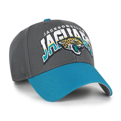 NFL Jacksonville Jaguars '47 Brand Split Block MVP Charcoal Hat - angle