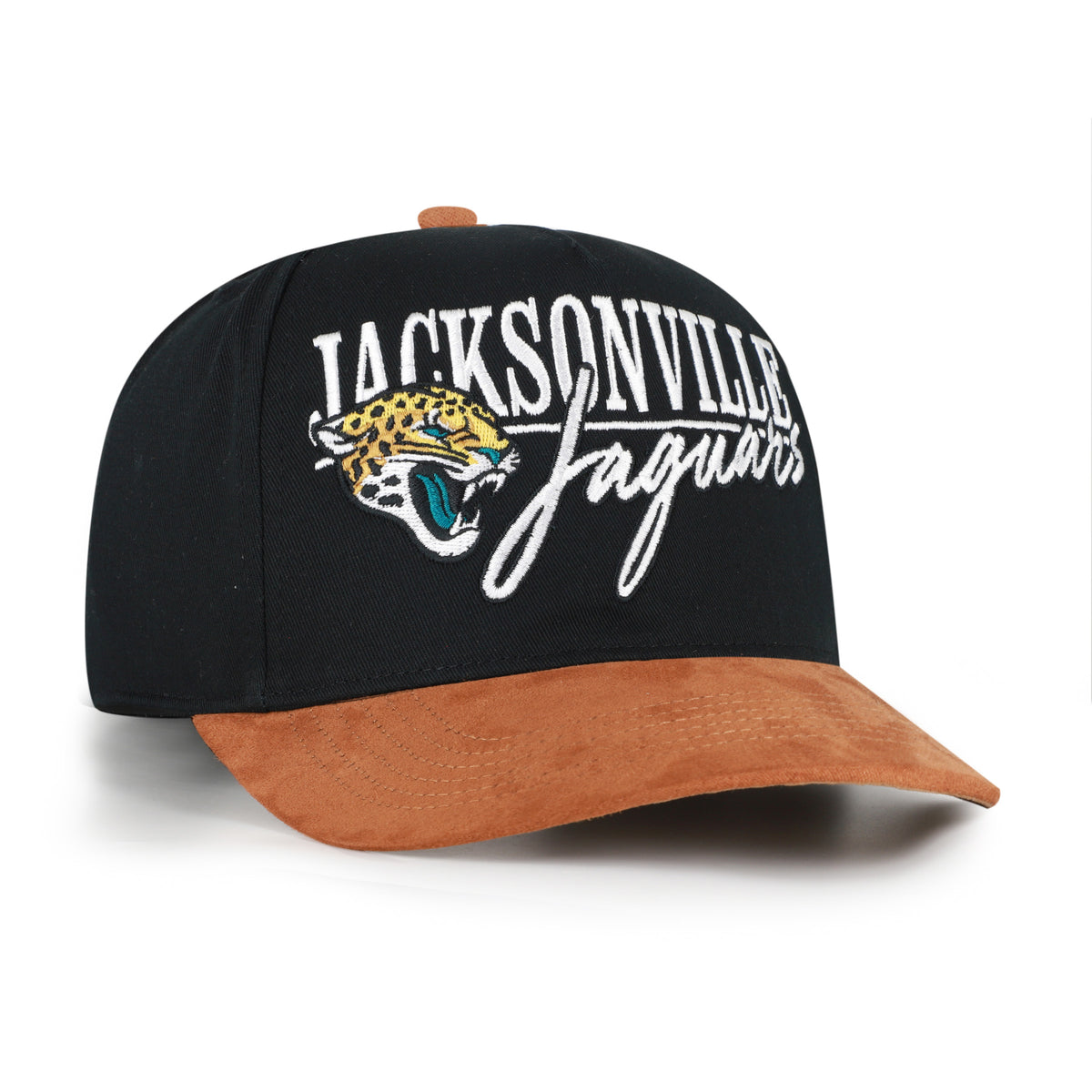 NFL Jacksonville Jaguars '47 Brand Scribe Line Hitch Black Hat - angle