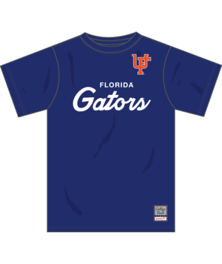 NCAA Florida Gators Mitchell & Ness Team Color Head Coach T-Shirt - Royal - XS