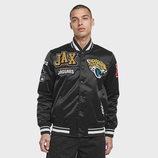 JACKSONVILLE JAGUARS MASHUP MEN'S RIB SATIN JACKET