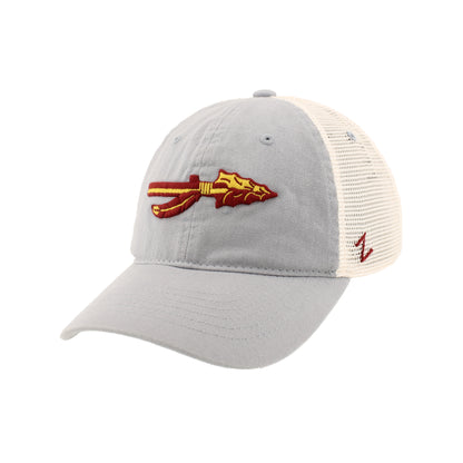 Florida State Seminoles Zephyr Scholarship Grey Mesh Hat - officially licensed fan gear