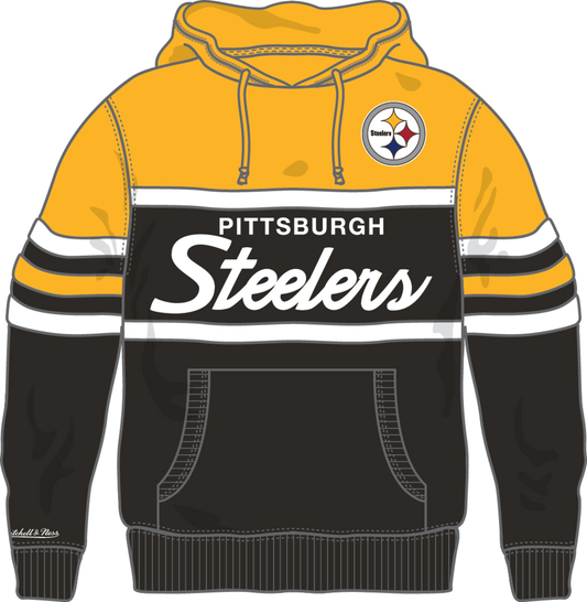 Pittsburgh Steelers Mitchell & Ness Men's Head Coach Hoodie