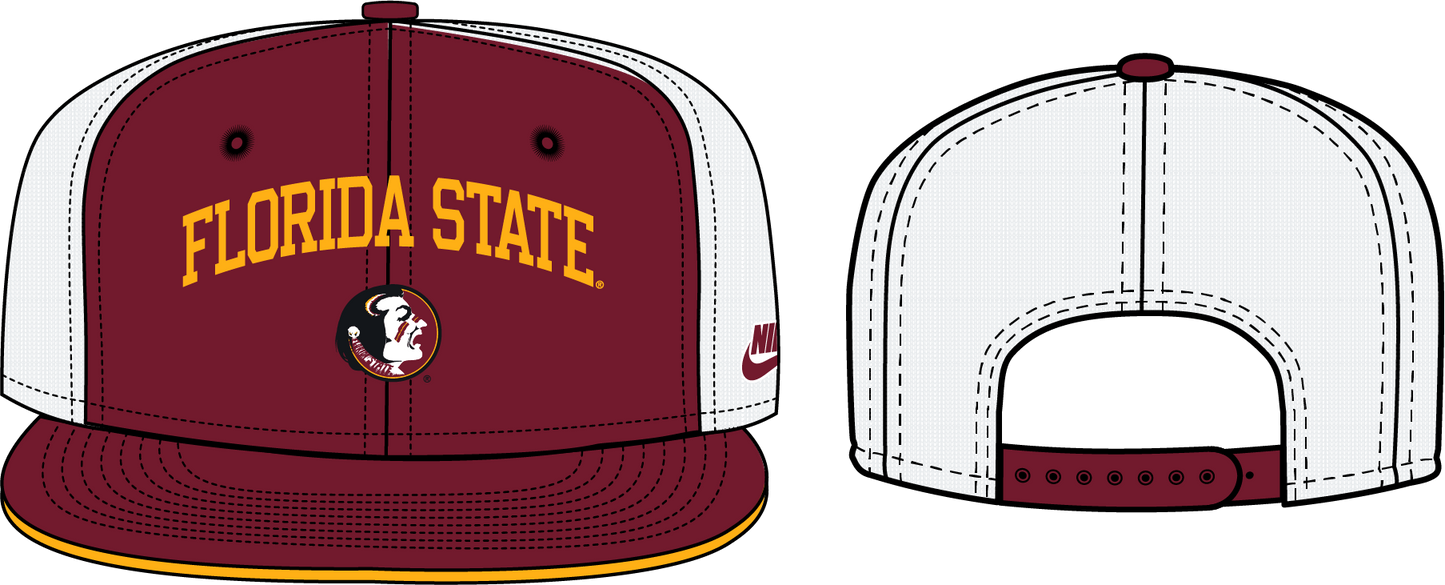 NCAA Florida State Seminoles Nike Dri-FIT Pro Academic Meshback Snapback Cap
