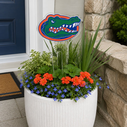 Florida Gator Head Medium Garden Stake