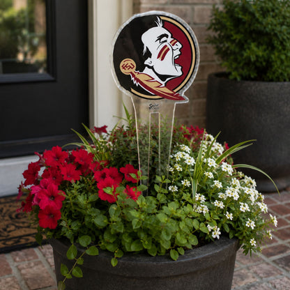 Florida State Seminole Head Medium Garden Stake