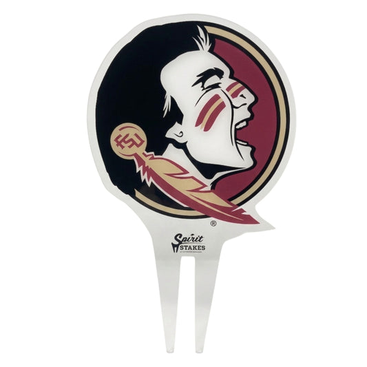 Florida State University Seminole Head Garden Sign