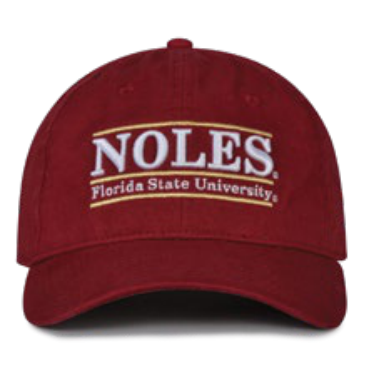 NCAA Florida State  The Game Noles Bar Design Cardinal Adjustable Hat