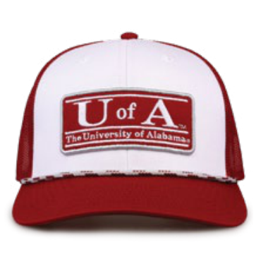 NCAA Alabama The Game  Bar Patch Rope Trucker White Snapback Hat