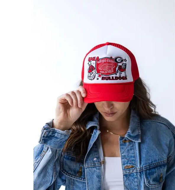 Georgia Bulldogs Gameday Social Layer Patch Foam Trucker Hat