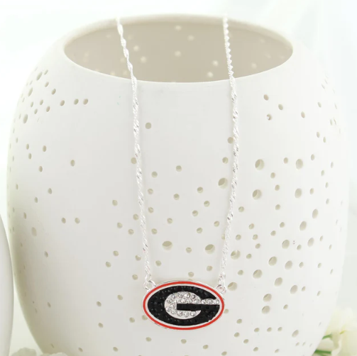 University of Georgia Bulldogs Seasons Jewelry Crystal Power "G" Necklace