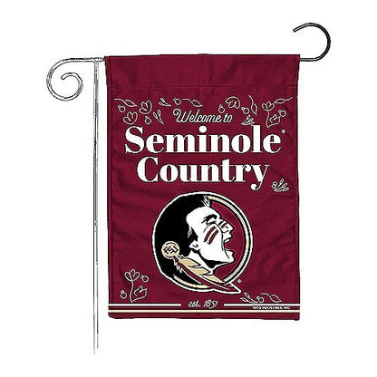 NCAA Florida State Seminoles Rico Welcome to Seminole Country 13x18 Garden Flag