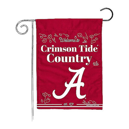 NCAA Alabama Crimson Tide Rico Welcome to Crimson Tide Country 13x18 Garden Flag
