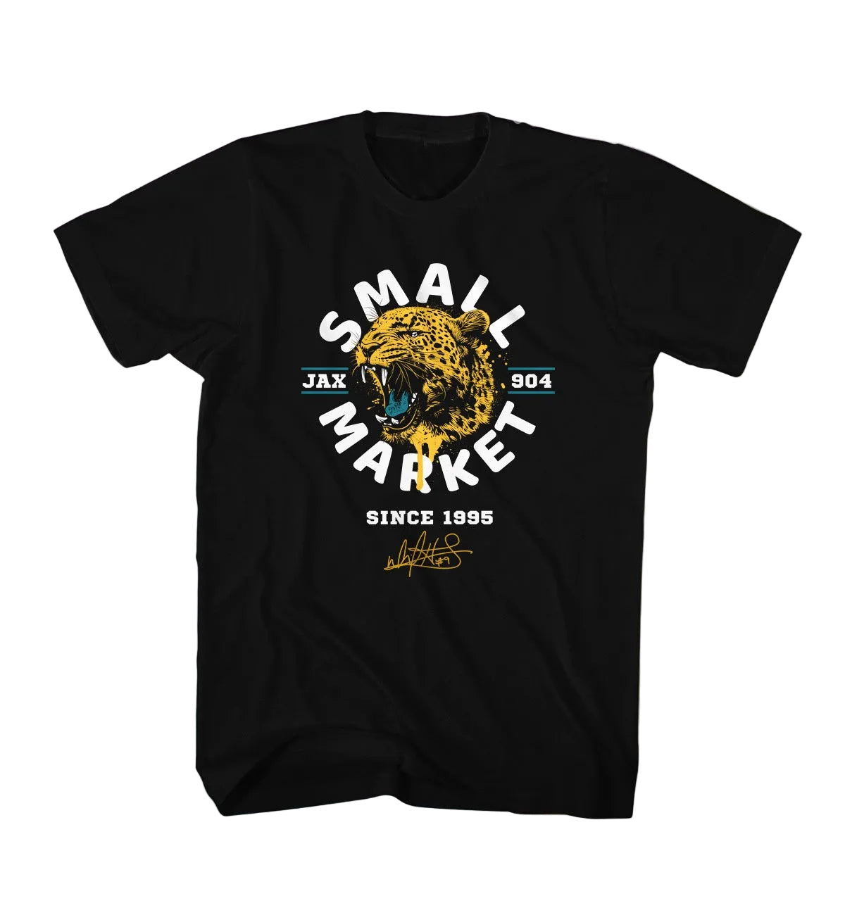 Jacksonville Jaguars Just A Small Market Team David Garrard Black T-shirt