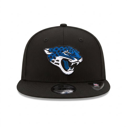NFL Jacksonville Jaguars New Era 9FIFTY Snapback Hat - Black/White/Royal
