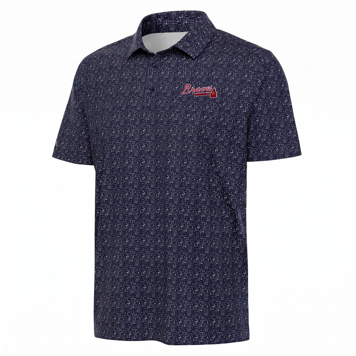 Atlanta Braves Antigua Figment Polo - Navy