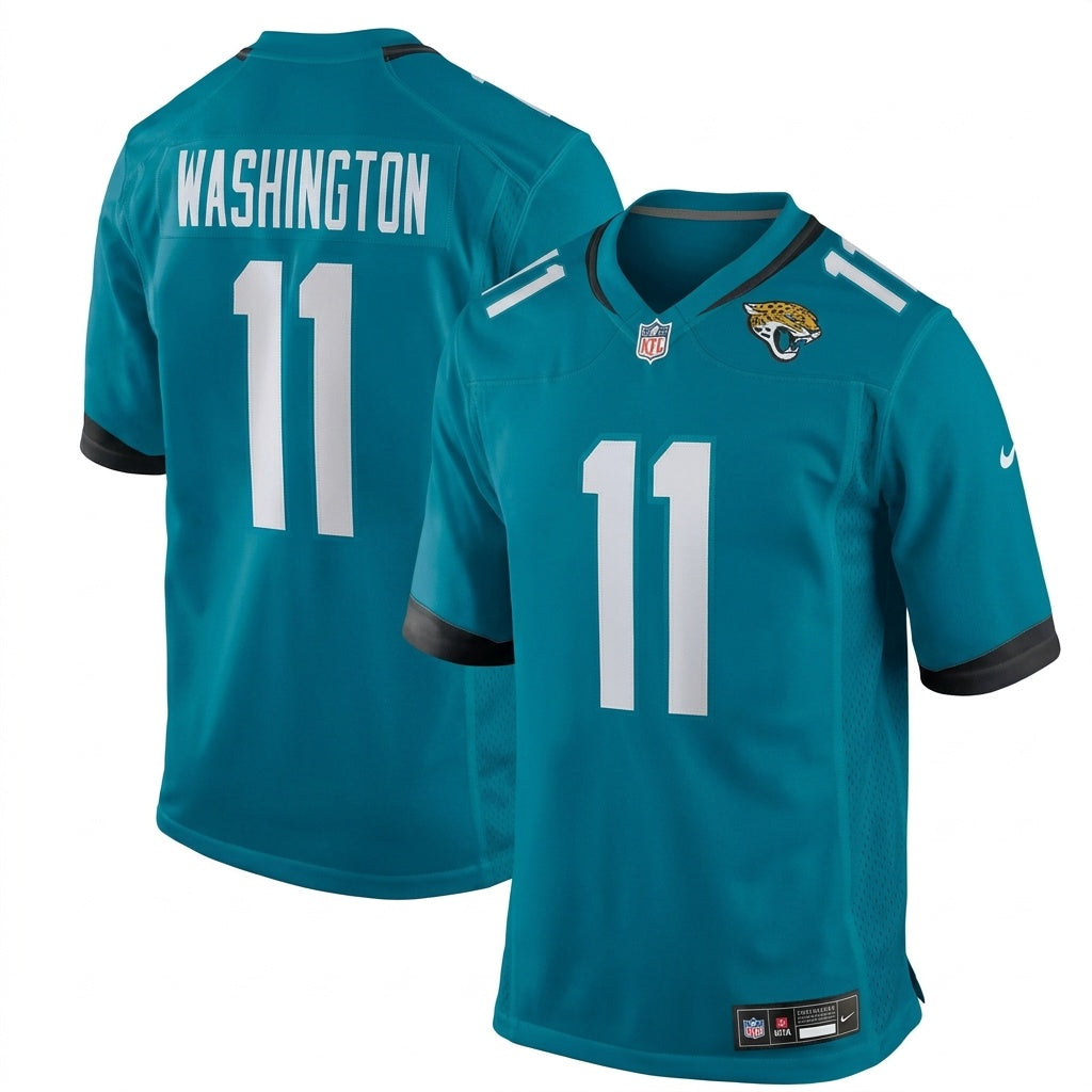 NFL Jacksonville Jaguars Nike Parker Washington Teal Game Jersey