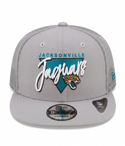 Jacksonville Jaguars New Era 9Fifty Low Profile Custom Grey Script Mesh Hat