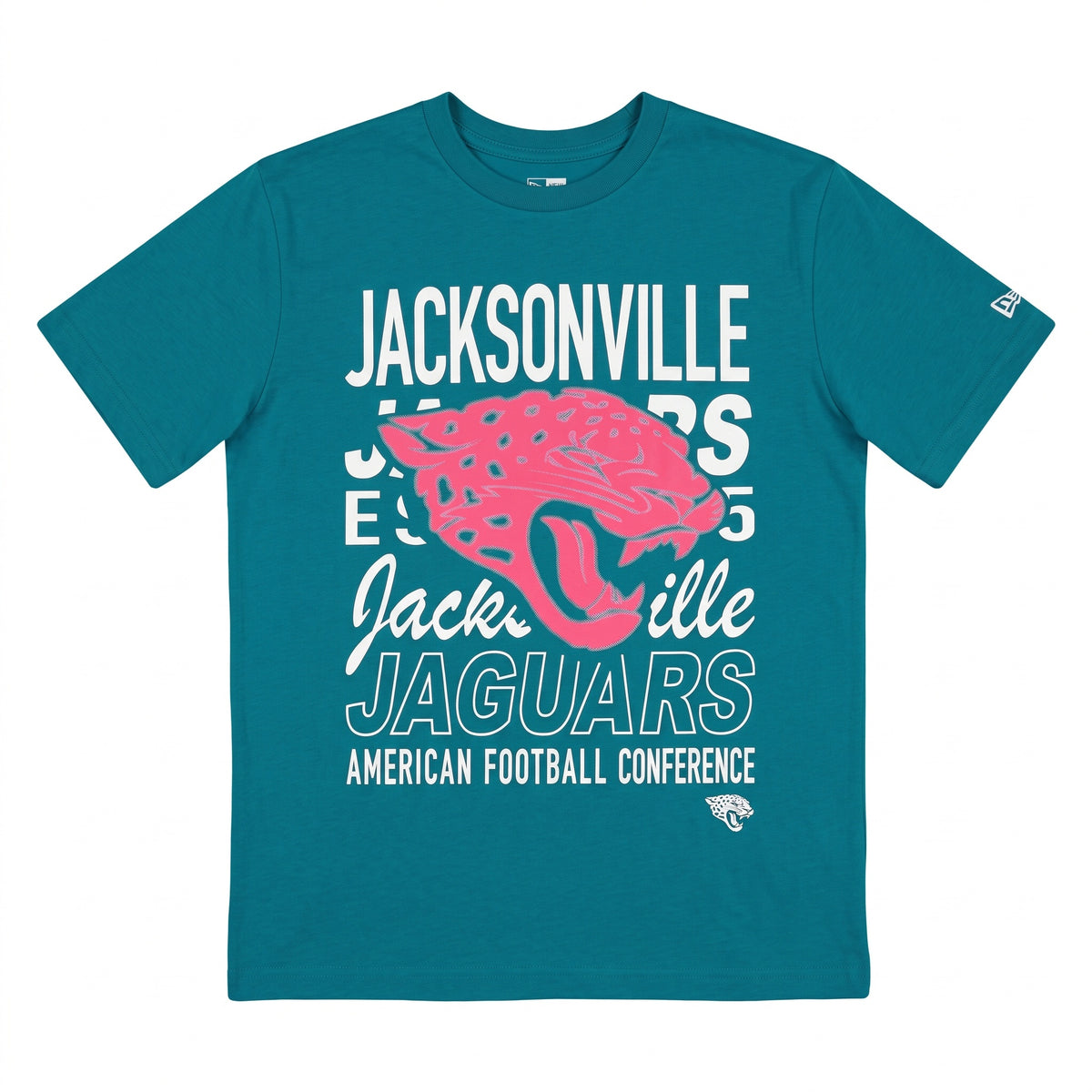 NFL Jacksonville Jaguars New Era Teal Graffiti   Mens Team Color Short Sleeve Tee