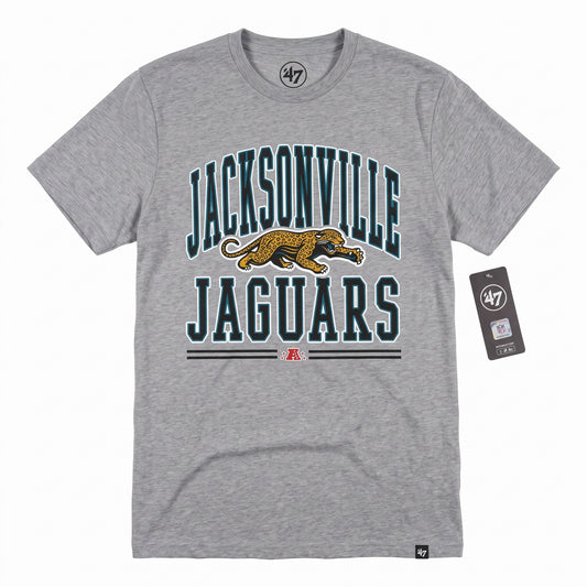 NFL Jacksonville Jaguars '47 Brand Prowler Historic Slate Grey Hard Line Franklin Tee Men