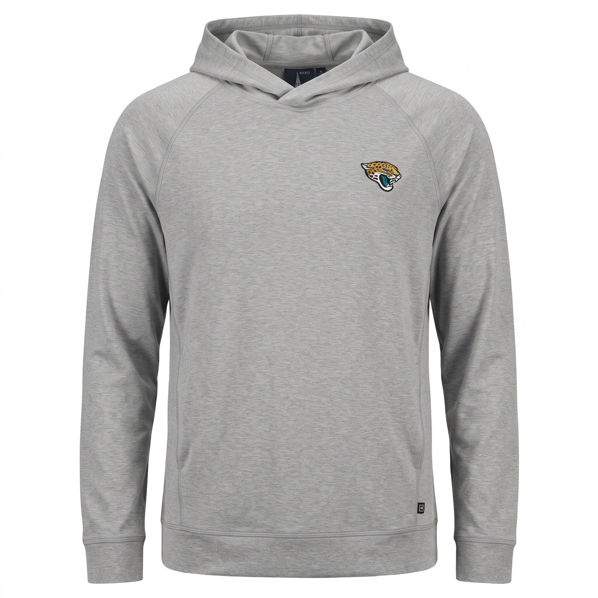 NFL Jacksonville Jaguars Cutter & Buck Polished Heather Adapt Knit Recycled Mens Hooded Pullover