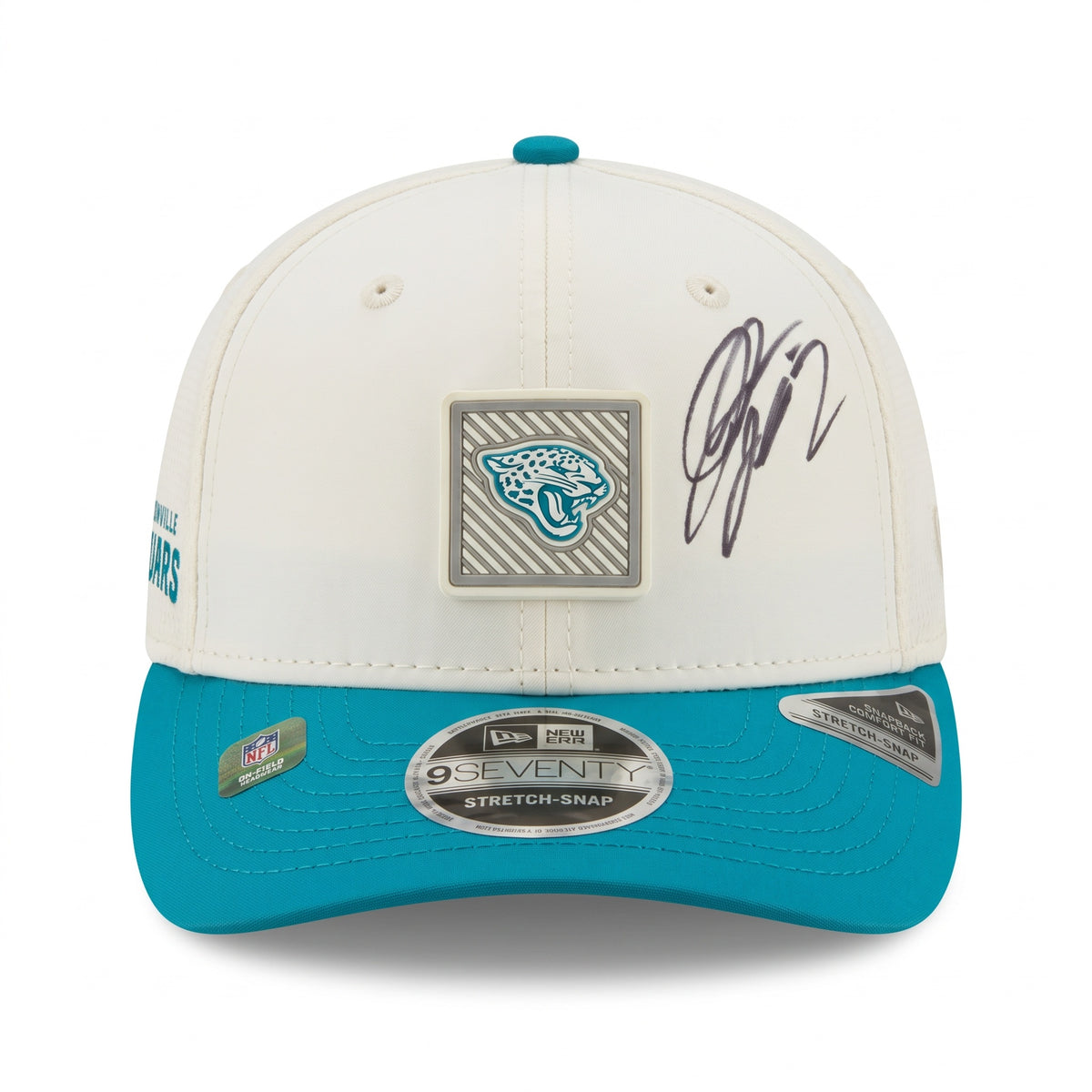 Signed Jourdan Lewis  NFL Jacksonville Jaguars New Era 2026 Training Camp 9FIFTY Stretch Snap Stone Hat